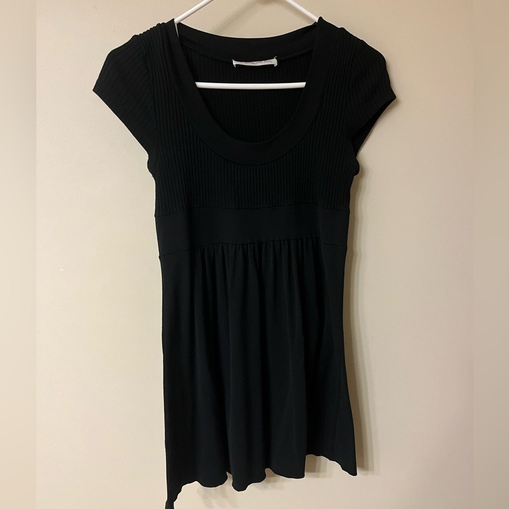 Black sweater dress, small
